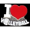 I LOVE VOLLEYBALL PIN